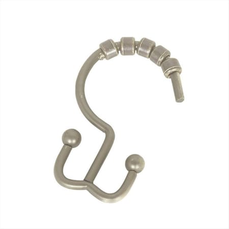 Convenience Concepts Shower Hooks with Double Roller Style in Brushed Nickel HI2050302